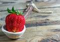 Strawberries on handemade spoons
