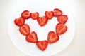 strawberries heart Royalty Free Stock Photo