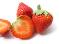 Strawberries-Isolated Royalty Free Stock Photo