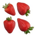 Strawberries isolated on white Royalty Free Stock Photo