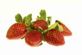 Strawberries Isolated White