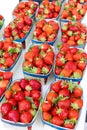 strawberries, market in Nyons, Rhone-Alpes, France Royalty Free Stock Photo