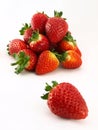 Strawberries pile leader Royalty Free Stock Photo