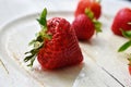 Strawberries on plate