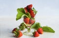 Strawberries in rum Royalty Free Stock Photo