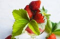Strawberries in rum Royalty Free Stock Photo
