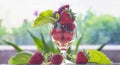 Strawberries in rum Royalty Free Stock Photo