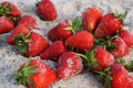 Strawberries in the sand