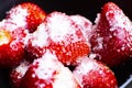 strawberries with sugar . The first flying fruits