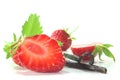 Strawberries with vanilla Royalty Free Stock Photo