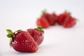 Strawberries on White Royalty Free Stock Photo