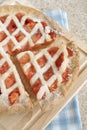 Strawberry and Apple Pie Royalty Free Stock Photo