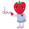 Strawberry baby cute love Royalty Free Stock Photo