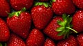 Strawberry background, close up, macro, top view Royalty Free Stock Photo