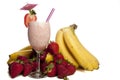 Strawberry Banana Smoothie Royalty Free Stock Photo