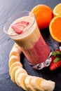 Strawberry Banana smoothie Royalty Free Stock Photo