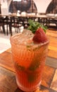 Strawberry Basil Margarita, so yummy, so pinky my happy tummy????