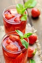 Strawberry beverage Royalty Free Stock Photo