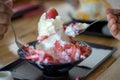 Strawberry Bingsoo or Bingsu