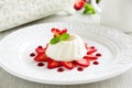 Strawberry blancmange Royalty Free Stock Photo