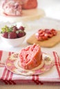 Strawberry Bunt Cake Royalty Free Stock Photo