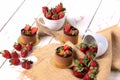 Strawberry cake for fresh dessert
