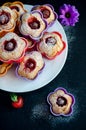 Strawberry capcakes Royalty Free Stock Photo