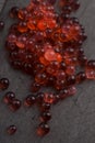 Strawberry caviar, molecular gastronomy