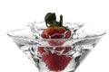 Strawberry in champagne Royalty Free Stock Photo