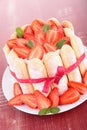 Strawberry charlotte cake