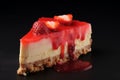 Strawberry cheese cake healthy. Generate AI