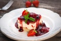 Strawberry cheese cake Royalty Free Stock Photo