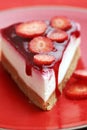 Strawberry cheesecake Royalty Free Stock Photo