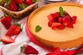 Strawberry cheesecake. Royalty Free Stock Photo