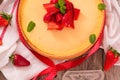Strawberry cheesecake. Royalty Free Stock Photo