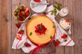 Strawberry cheesecake. Royalty Free Stock Photo