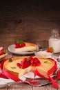 Strawberry cheesecake. Royalty Free Stock Photo