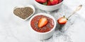 Strawberry chia jam made with chia seeds