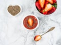 Strawberry chia jam made with chia seeds