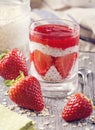 Strawberry chia pudding