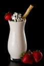 Strawberry chocolate milk shake Royalty Free Stock Photo