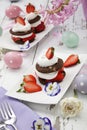 Strawberry Chocolate Napoleons Royalty Free Stock Photo