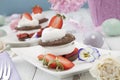 Strawberry Chocolate Napoleons Royalty Free Stock Photo