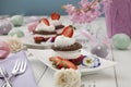 Strawberry Chocolate Napoleons Royalty Free Stock Photo