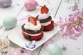 Strawberry Chocolate Napoleons Royalty Free Stock Photo