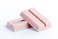 Strawberry chocolate wafer Royalty Free Stock Photo