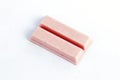 Strawberry chocolate wafer Royalty Free Stock Photo