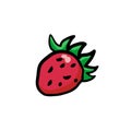 Strawberry clipart vector illustration