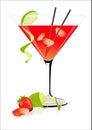 Strawberry cocktail Royalty Free Stock Photo