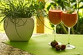 Strawberry cocktail in glasses Royalty Free Stock Photo